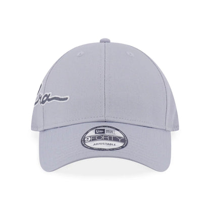 This is a New Era Basic Grey 9FORTY Adjustable Cap 2
