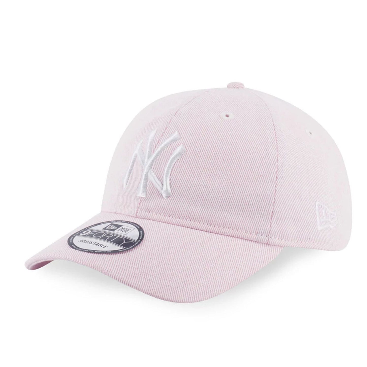 This is a New York Yankees MLB Pastel Pink 9FORTY Adjustable Cap 1