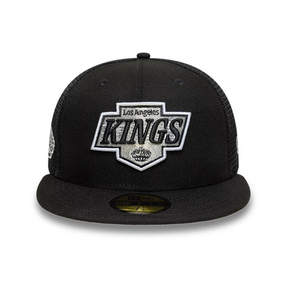 This is a LA Kings NHL Street Culture Black 59FIFTY Fitted Cap 3