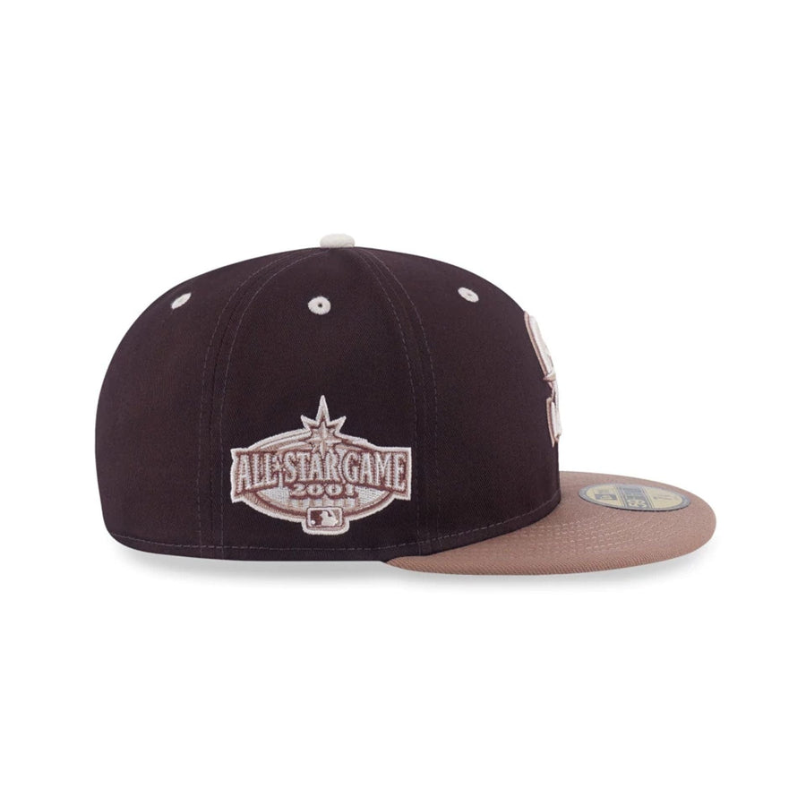 This is a Seattle Mariners MLB Iced Latte Dark Brown 59FIFTY Fitted Cap 3