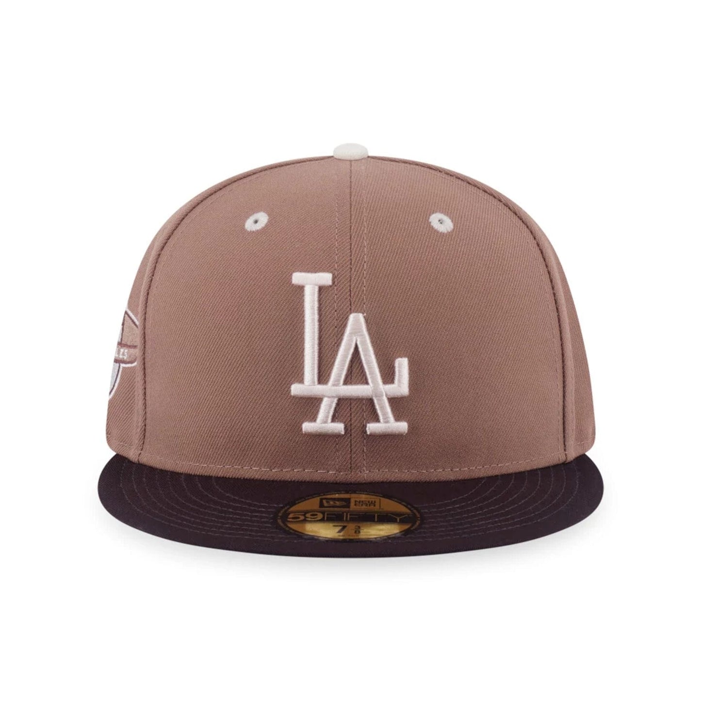 This is a LA Dodgers MLB Iced Latte Beige 59FIFTY Fitted Cap 2