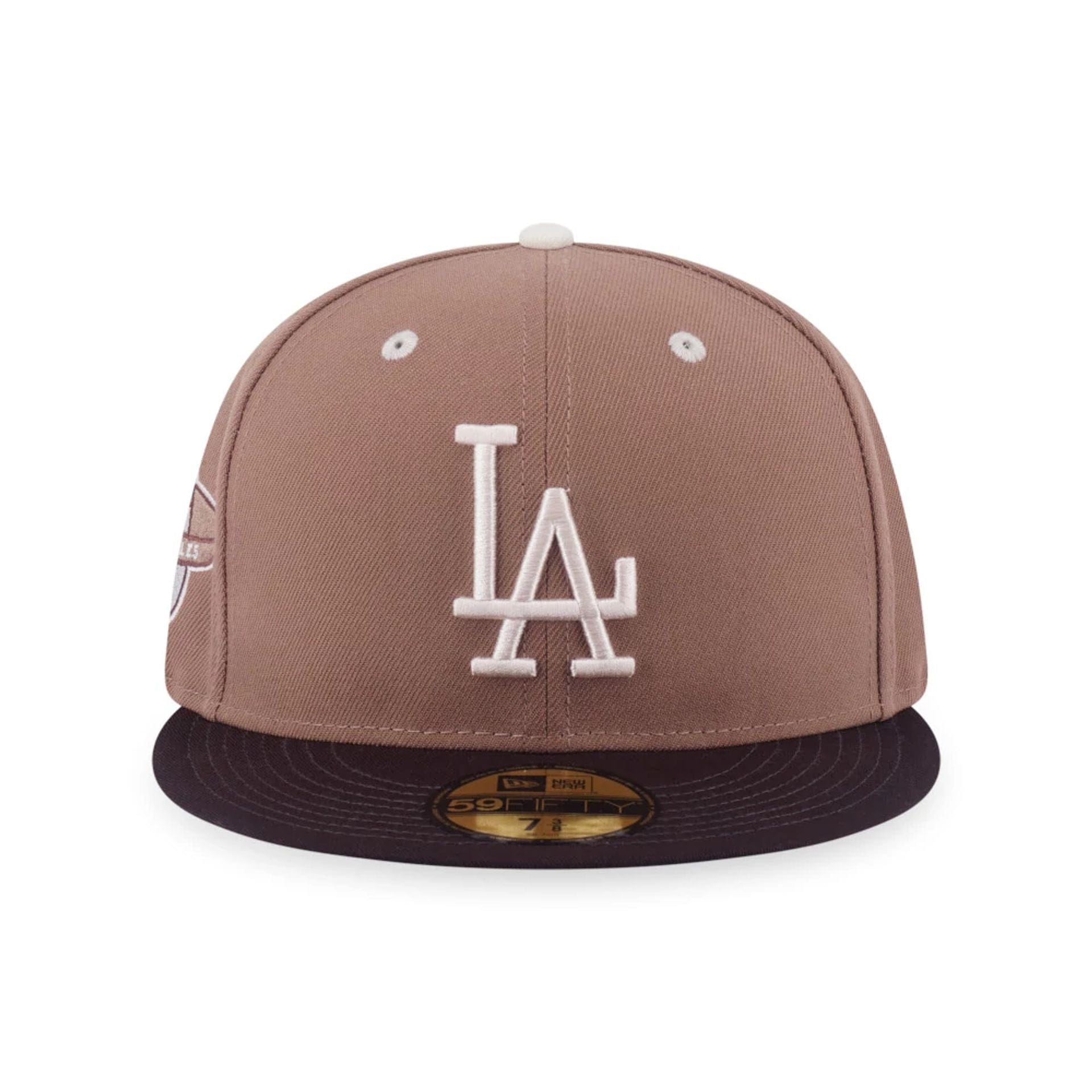 This is a LA Dodgers MLB Iced Latte Beige 59FIFTY Fitted Cap 2