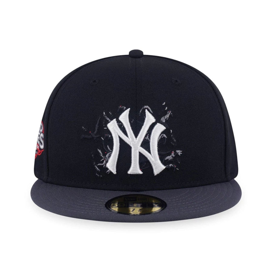 New York Yankees MLB Crows Black 59FIFTY Fitted Cap 2
