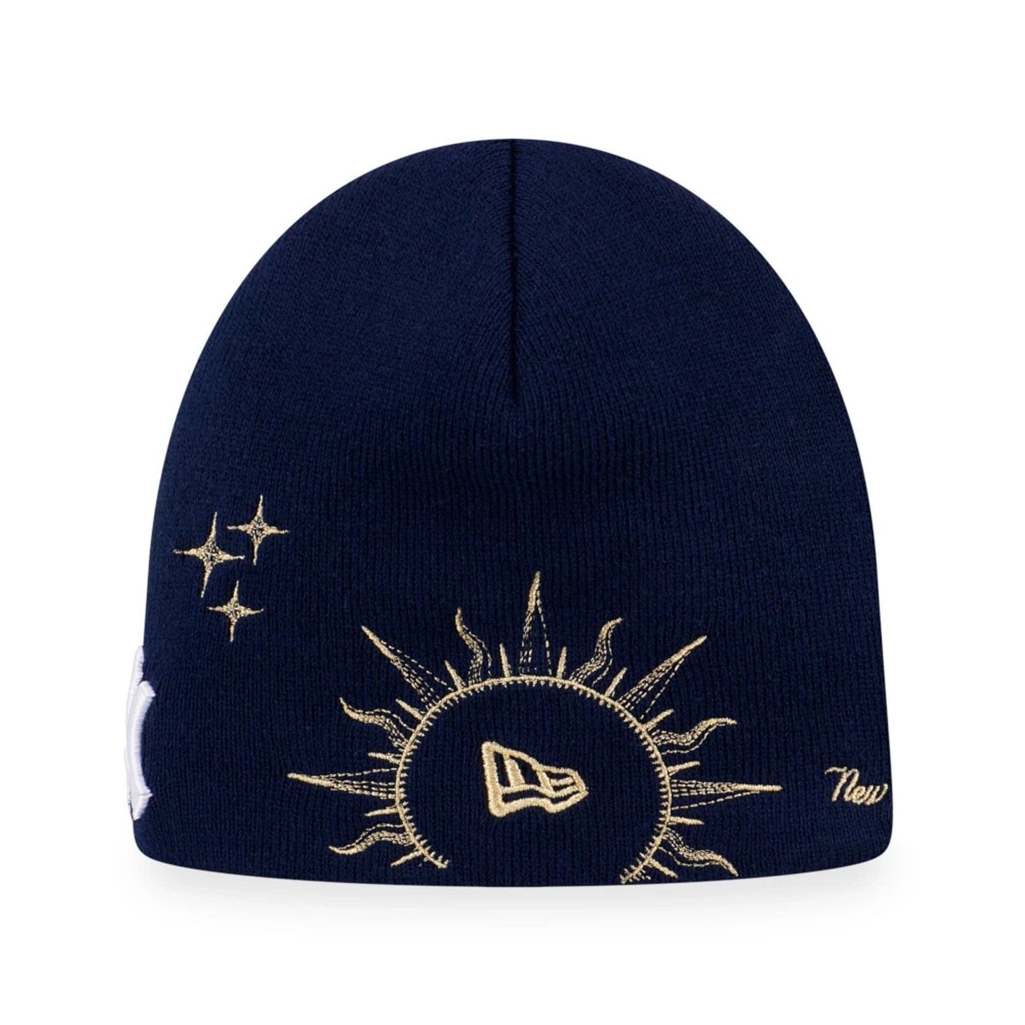 New York Yankees MLB Cosmic Craft Dark Blue Cuff Knit Beanie Hat 2