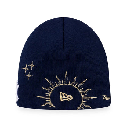 New York Yankees MLB Cosmic Craft Dark Blue Cuff Knit Beanie Hat 2