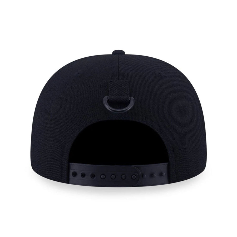 Pictured is this New Era Mountain Logo 9FIFTY Snapback cap in black. 3