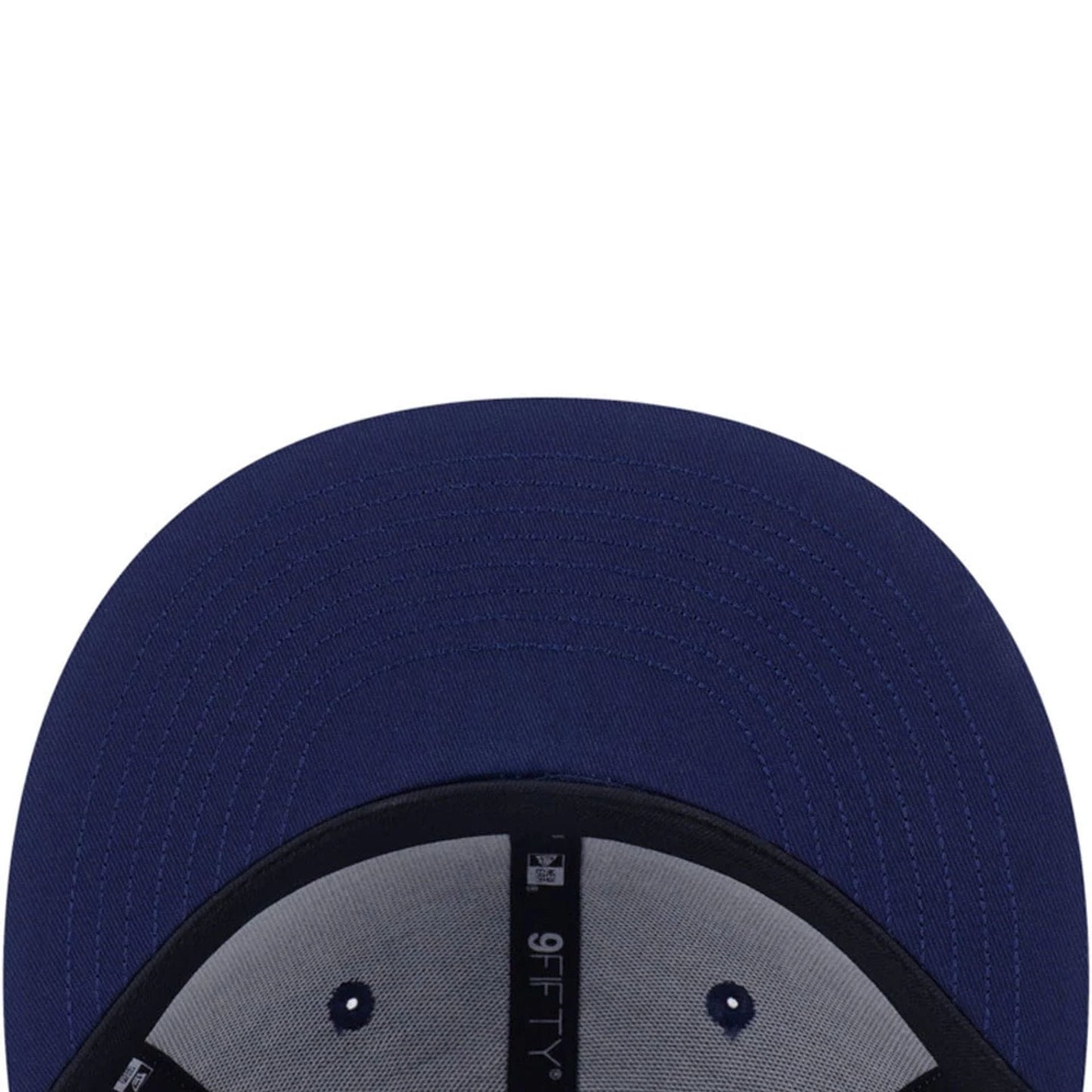 Pictured is this MLB Contrast Stitching New York Mets 9FIFTY Snapback cap in dark blue. 6