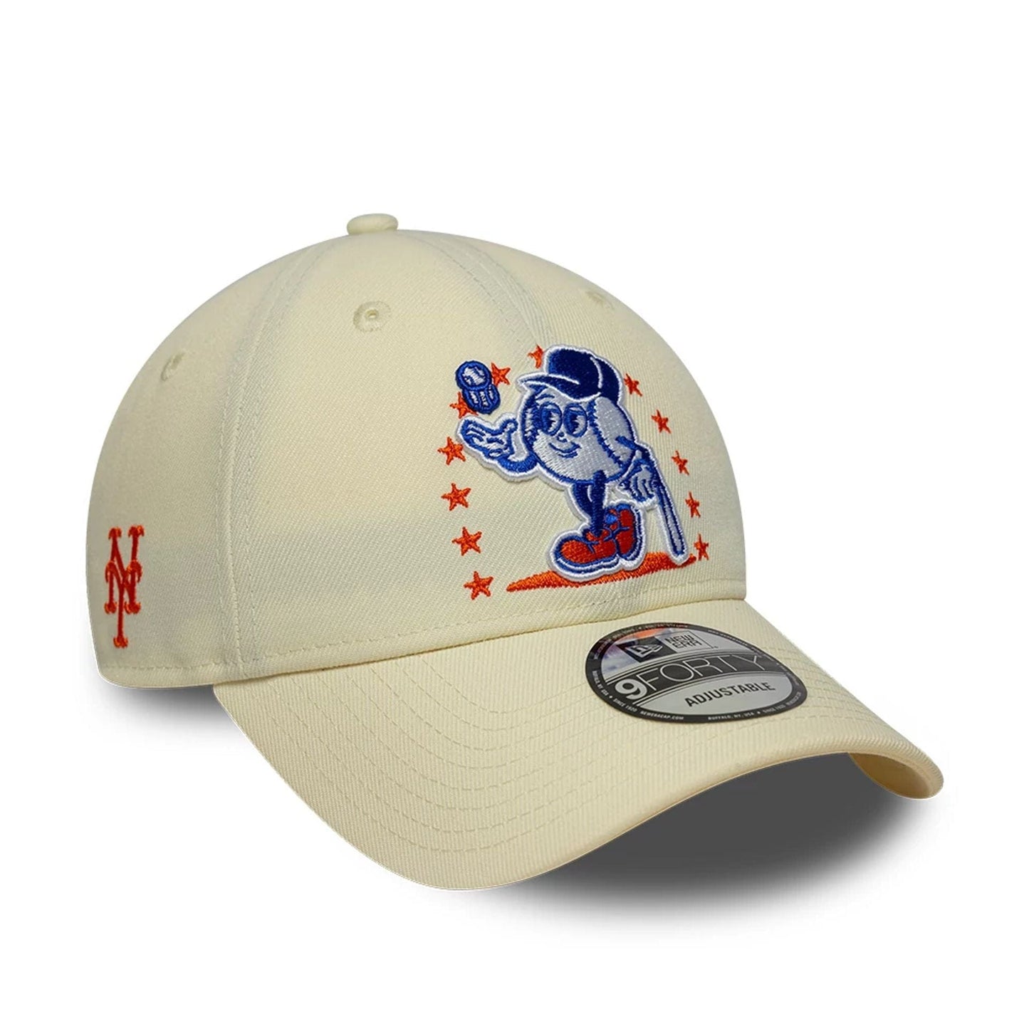 Pictured is this MLB League Mix New York Mets 9FORTY cap in cream. 1