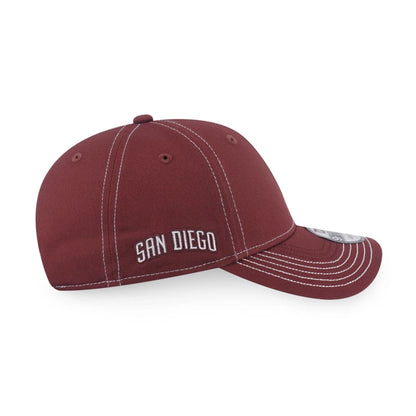 Pictured is this MLB Contrast Stitching San Diego Padres 9FORTY cap in brown. 3