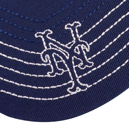 Pictured is this MLB Contrast Stitching New York Mets 9FORTY cap in dark blue. 6