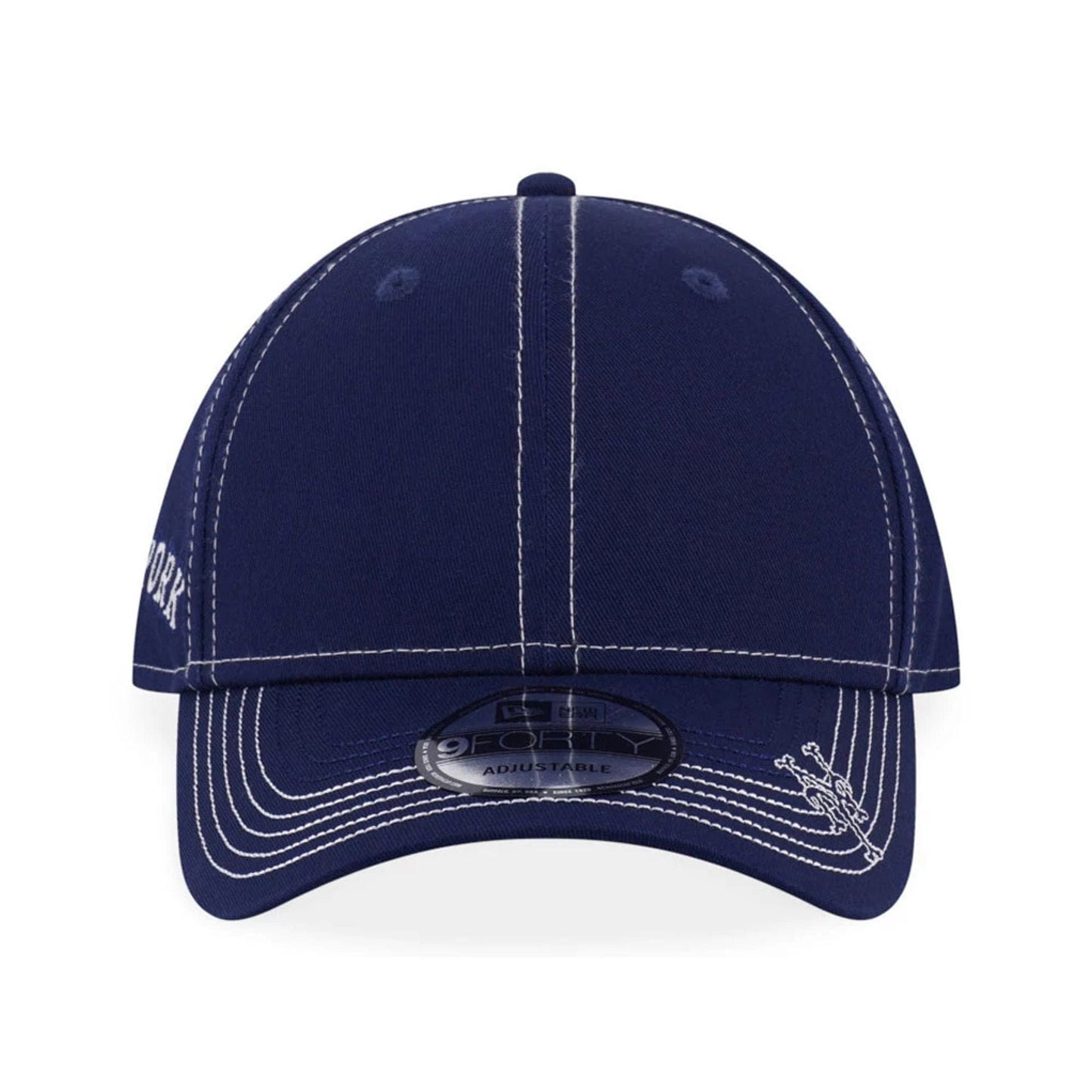 Pictured is this MLB Contrast Stitching New York Mets 9FORTY cap in dark blue. 2