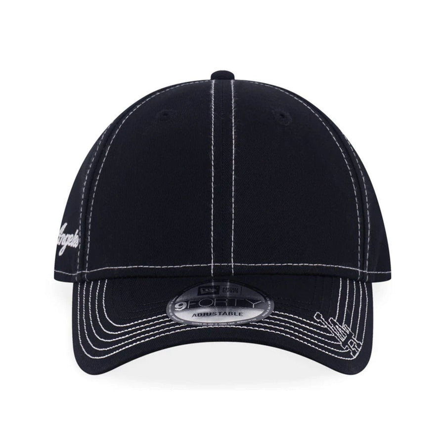 Pictured is this MLB Contrast Stitching LA Dodgers 9FORTY cap in black. 2