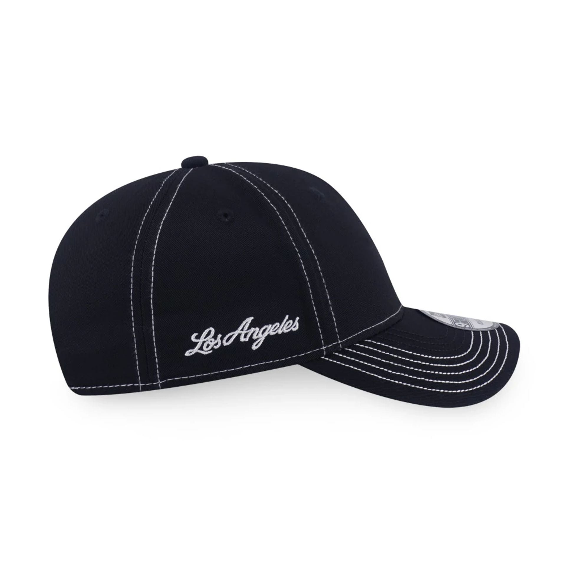 Pictured is this MLB Contrast Stitching LA Dodgers 9FORTY cap in black. 3