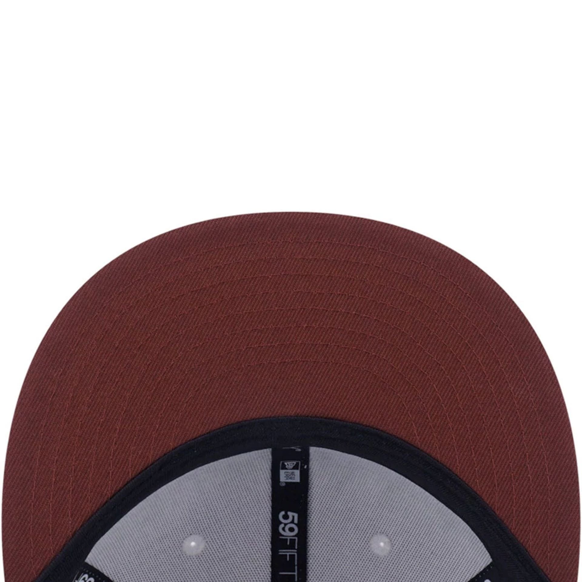 Pictured is this MLB Forest New York Yankees 59FIFTY Fitted cap in dark blue. 5