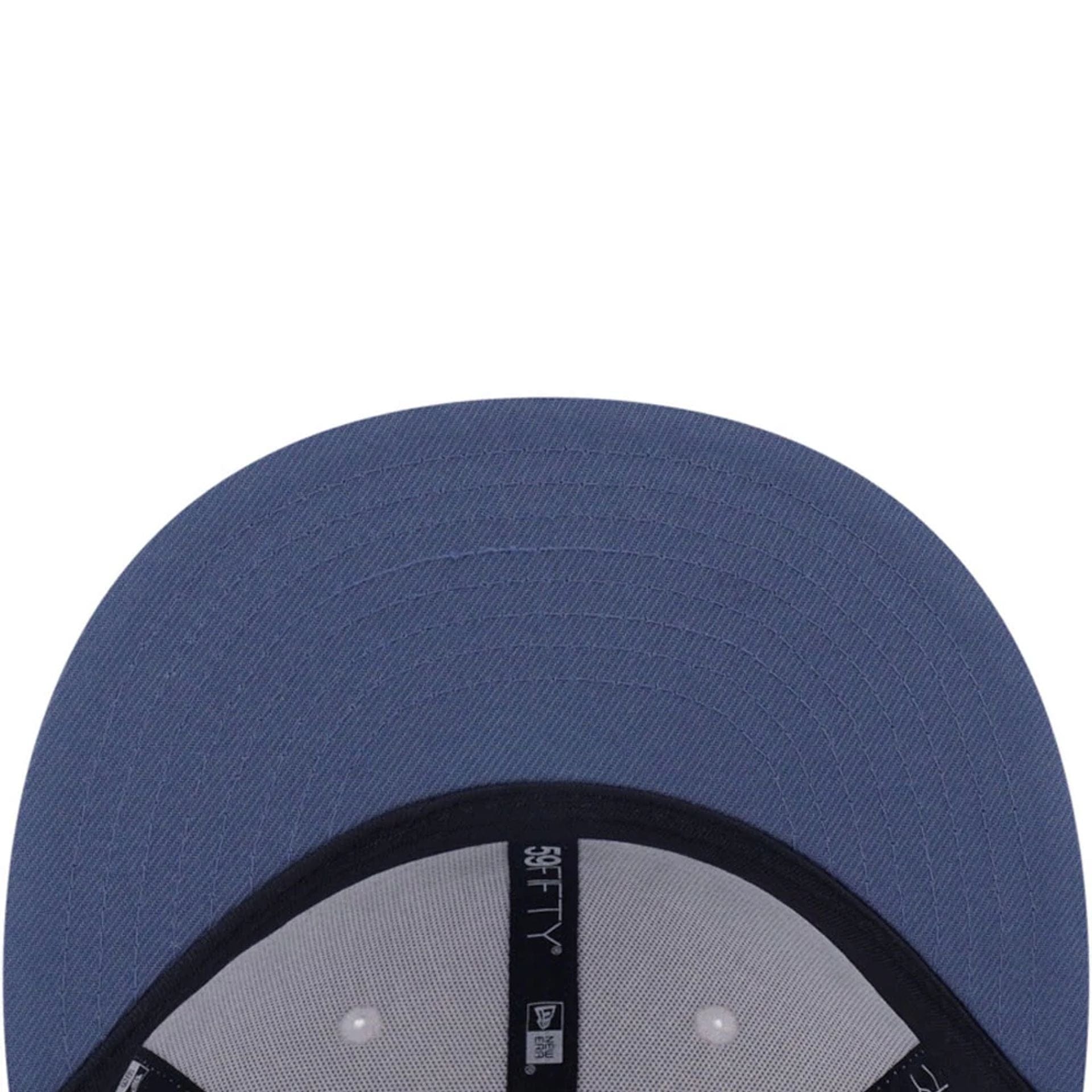 Pictured is this MLB Forest Boston Red Sox 59FIFTY Fitted cap in dark blue. 4