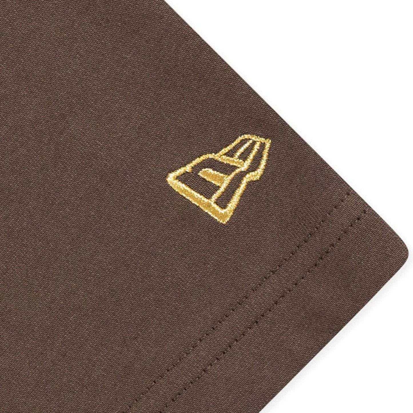 The model is wearing this New Era Year Of The Horse T-Shirt in brown. 4