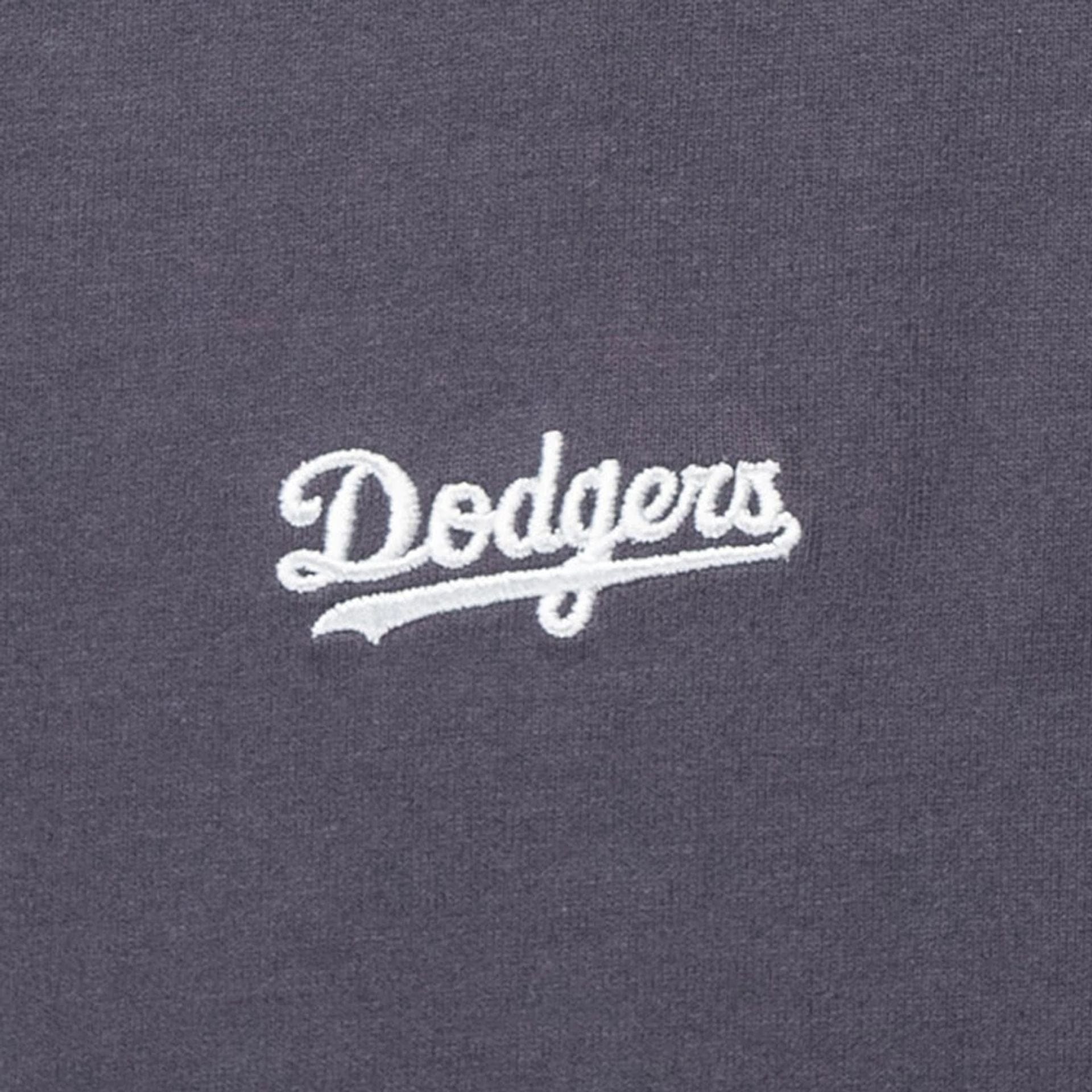 The Male model is wearing LA Dodgers MLB Patchwork Grey T-Shirt 4