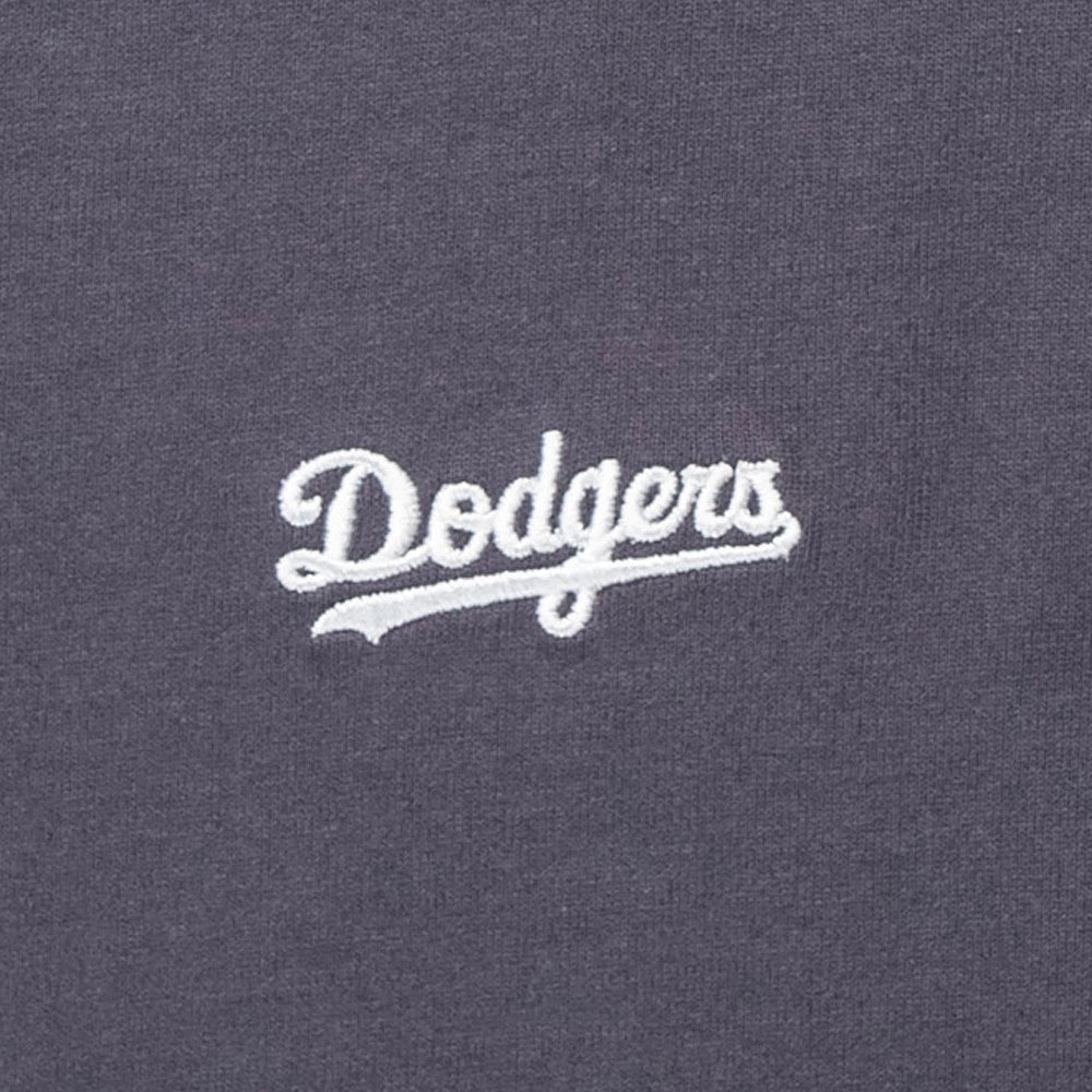 The Male model is wearing LA Dodgers MLB Patchwork Grey T-Shirt 4