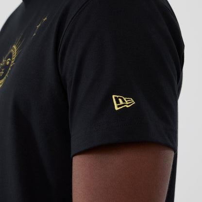 The model is wearing this New Era Cosmic Craft T-Shirt in black. 4