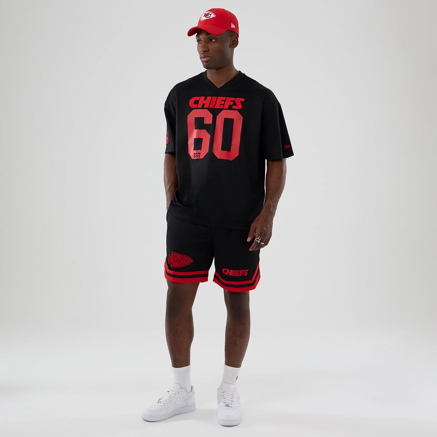 NFL Historic Kansas City Chiefs Black Oversized T-Shirt | NEC EU