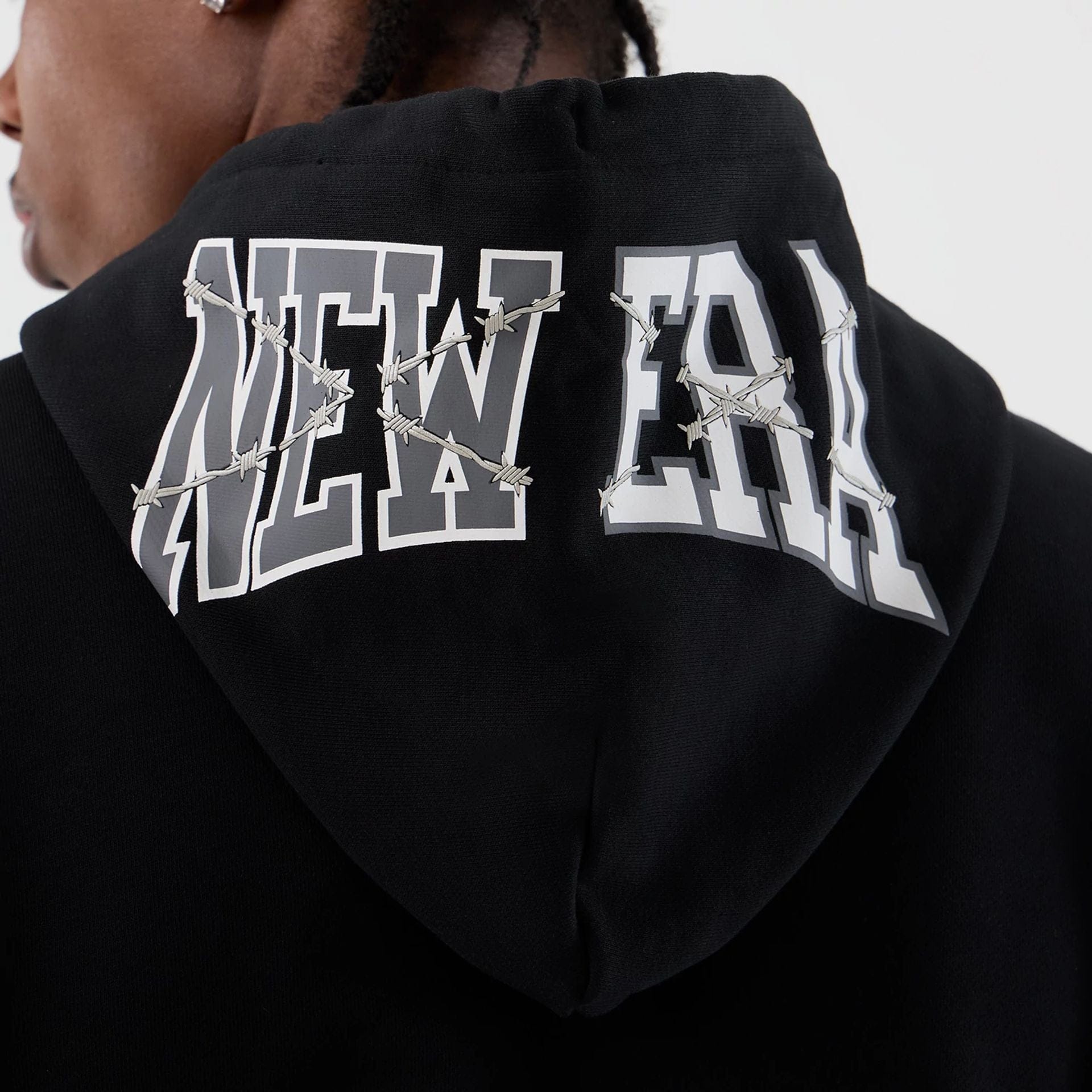  New Era Street Graphic Black Pullover Hoodie  5