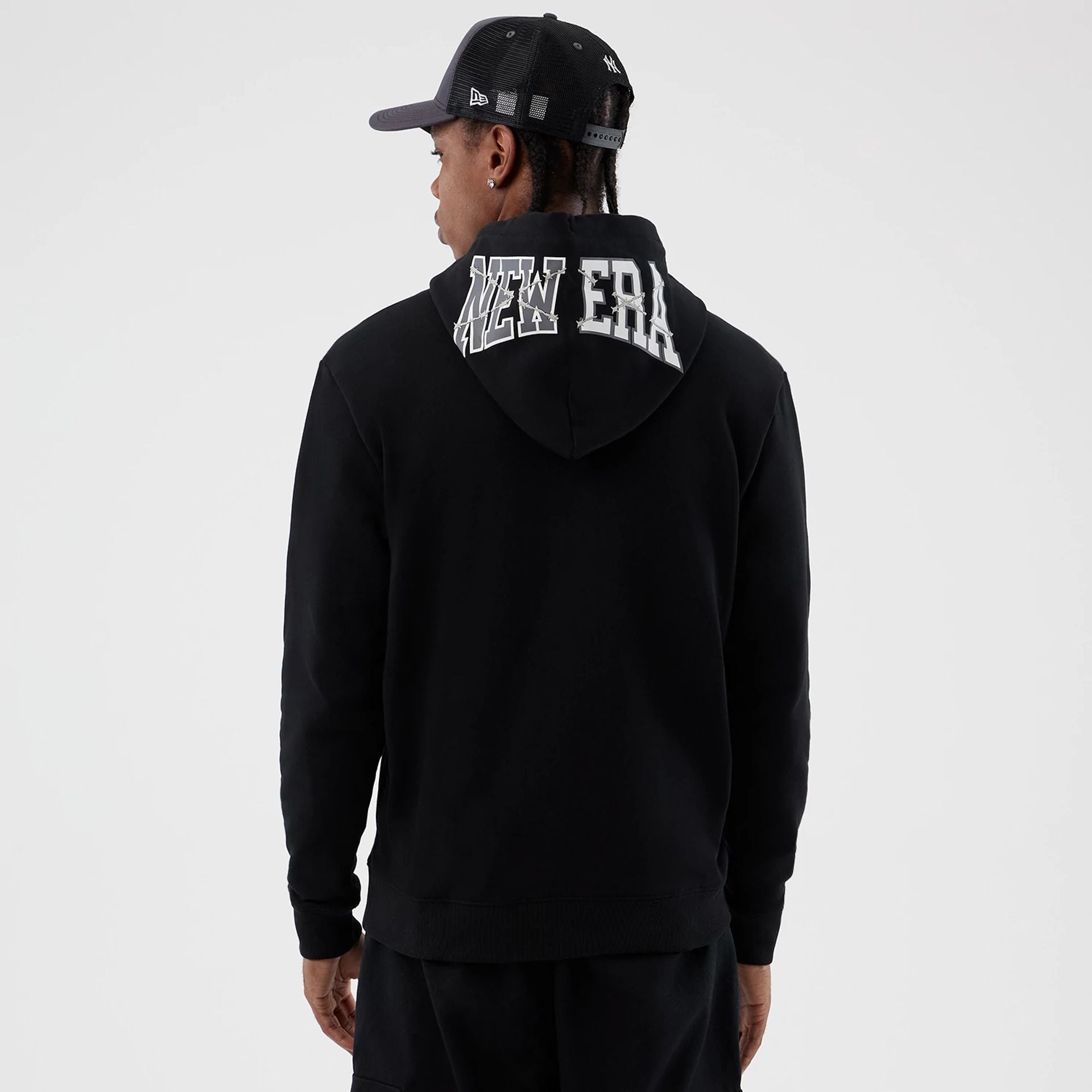  New Era Street Graphic Black Pullover Hoodie  2