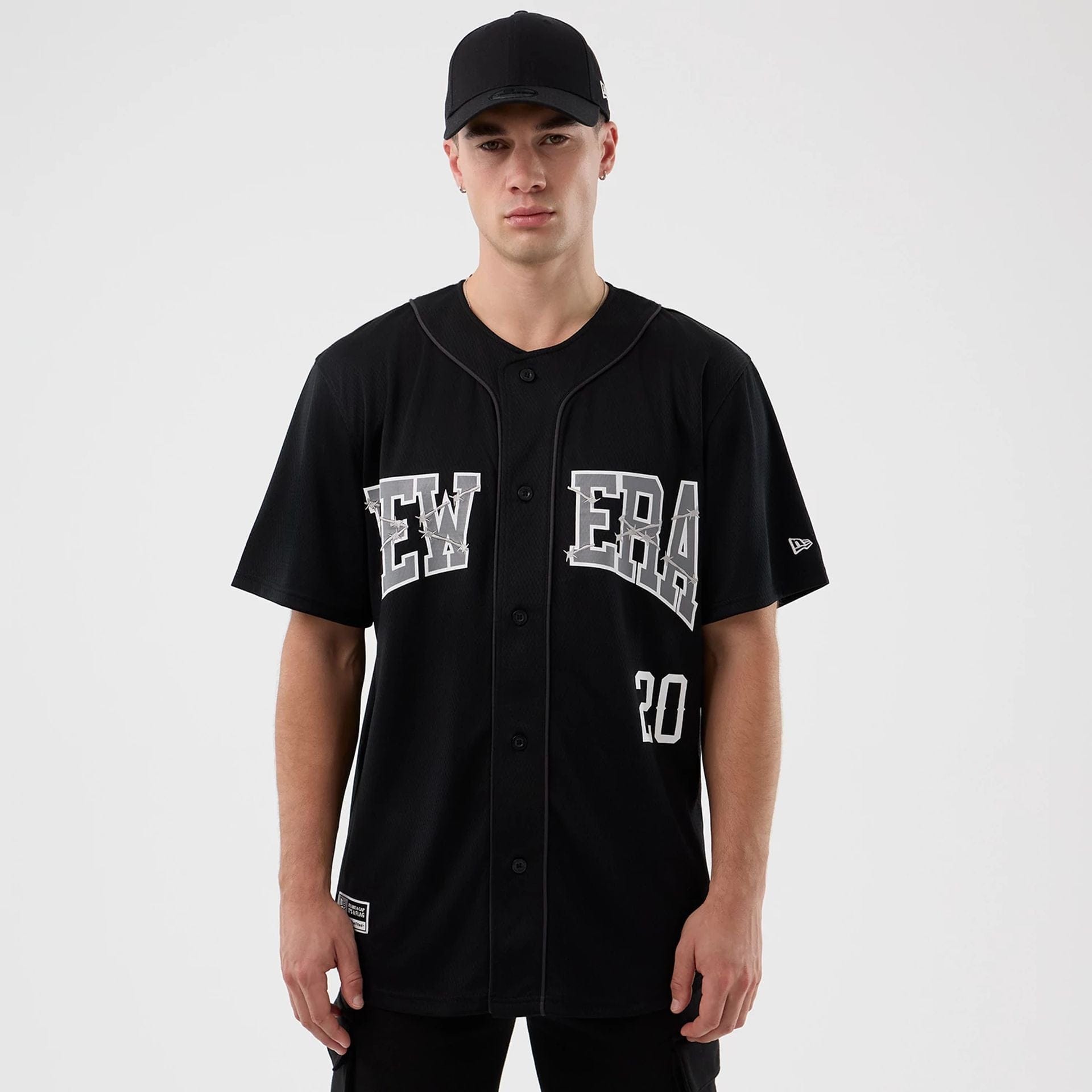  New Era Street Graphic Black Jersey  1