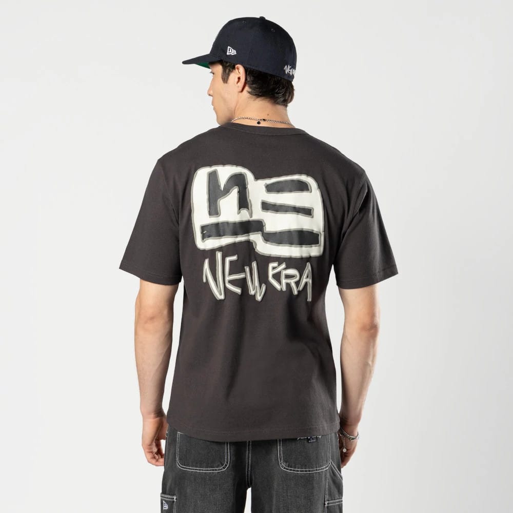 The Male model is wearing Ochiai Shohei Grey T-Shirt 2
