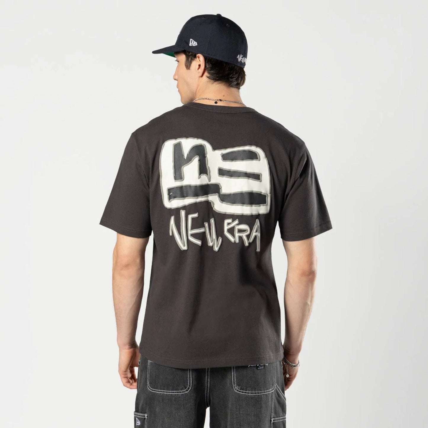 The Male model is wearing Ochiai Shohei Grey T-Shirt 2