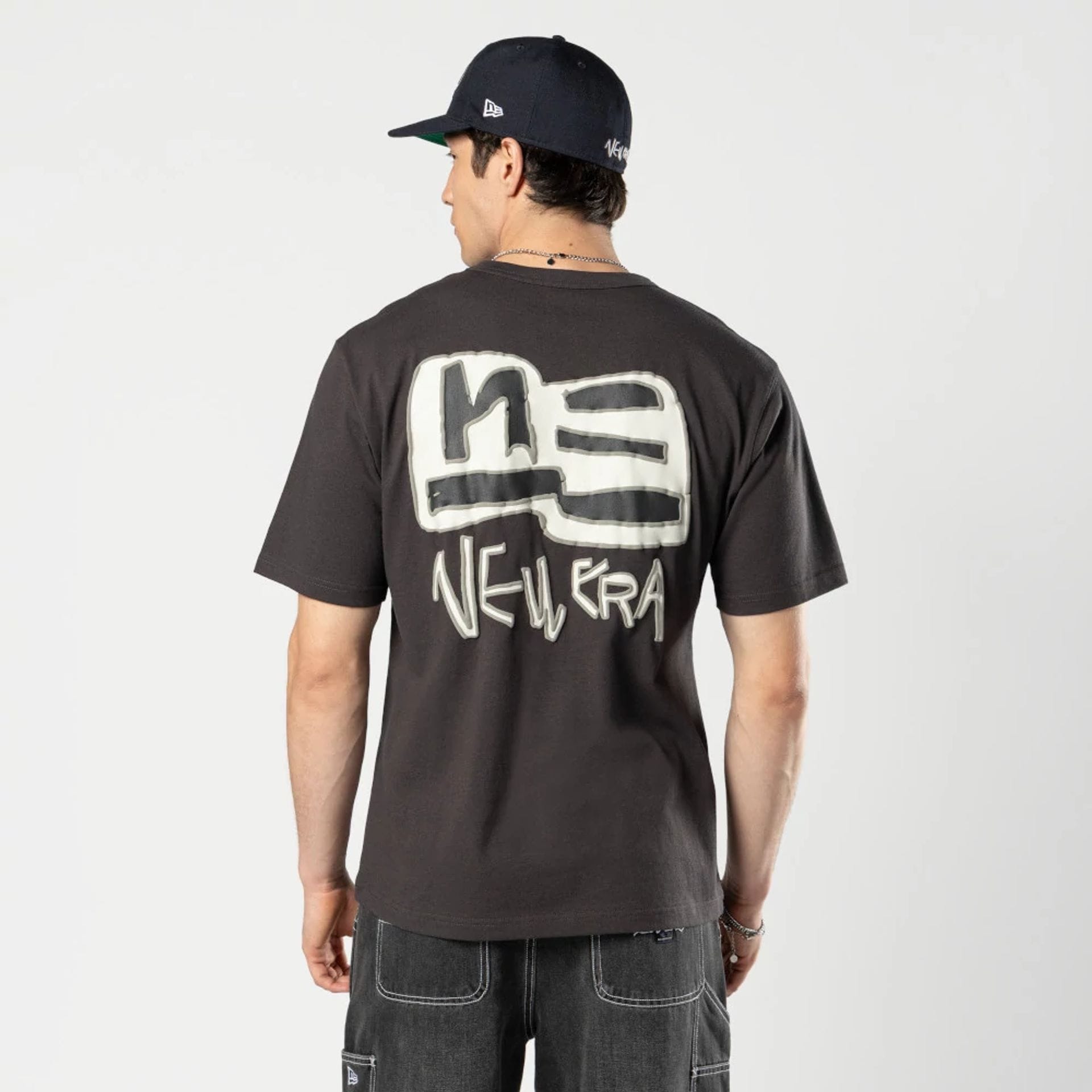 The Male model is wearing Ochiai Shohei Grey T-Shirt 2