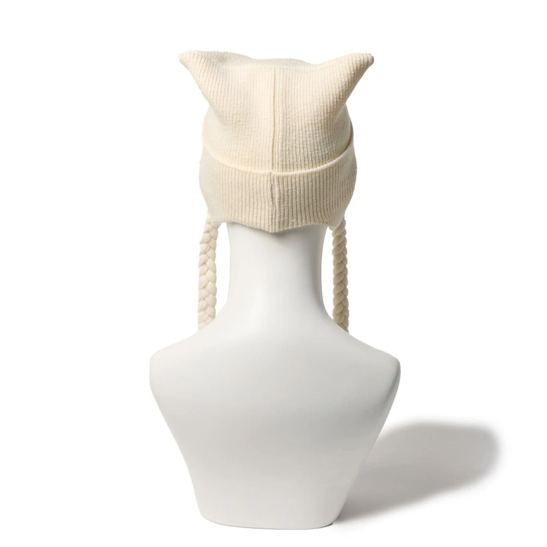 This is a  New Era Cream Sherpa Beanie Hat 2