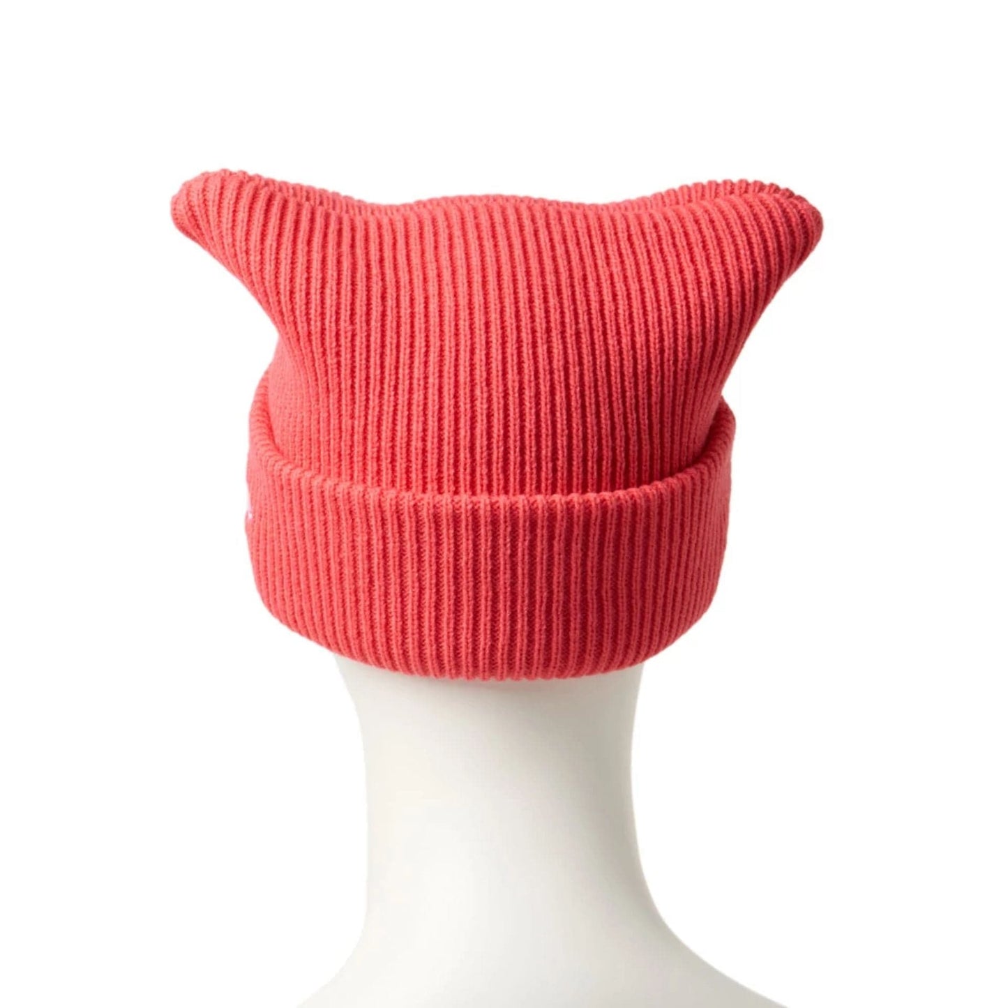 This is a  New Era Pastel Pink Rib Knit Beanie Hat 4