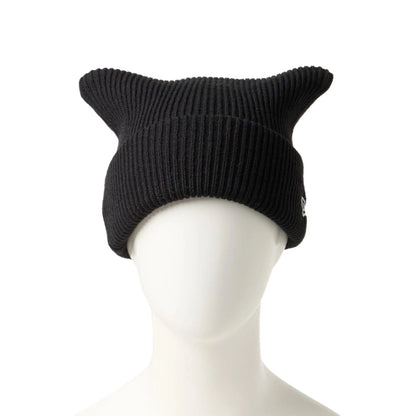 This is a  New Era Black Rib Knit Beanie Hat 2