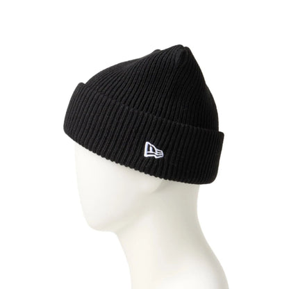 This is a  New Era Black Rib Knit Beanie Hat 4