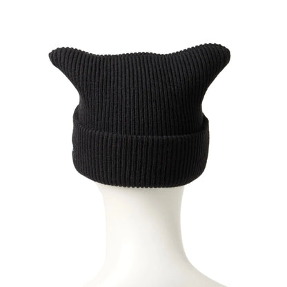 This is a  New Era Black Rib Knit Beanie Hat 3