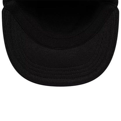 This is a New Era Black Visor Knit Beanie Hat 7