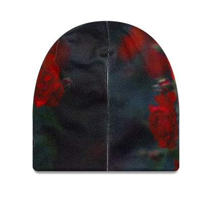 This is a  New Era Red Roses All Over Print Beanie Hat 2