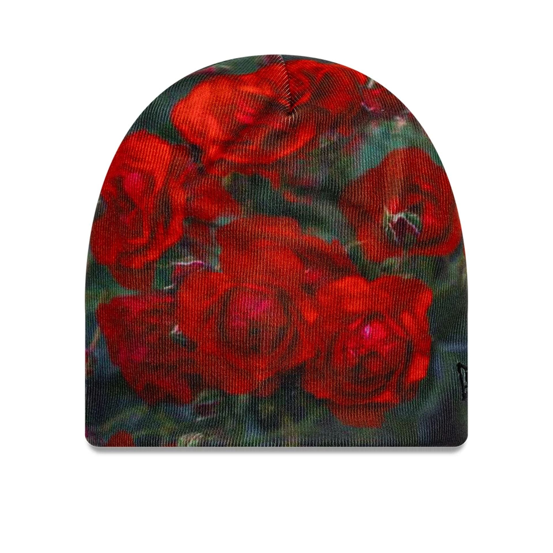 This is a New Era Red Roses All Over Print Beanie Hat 1