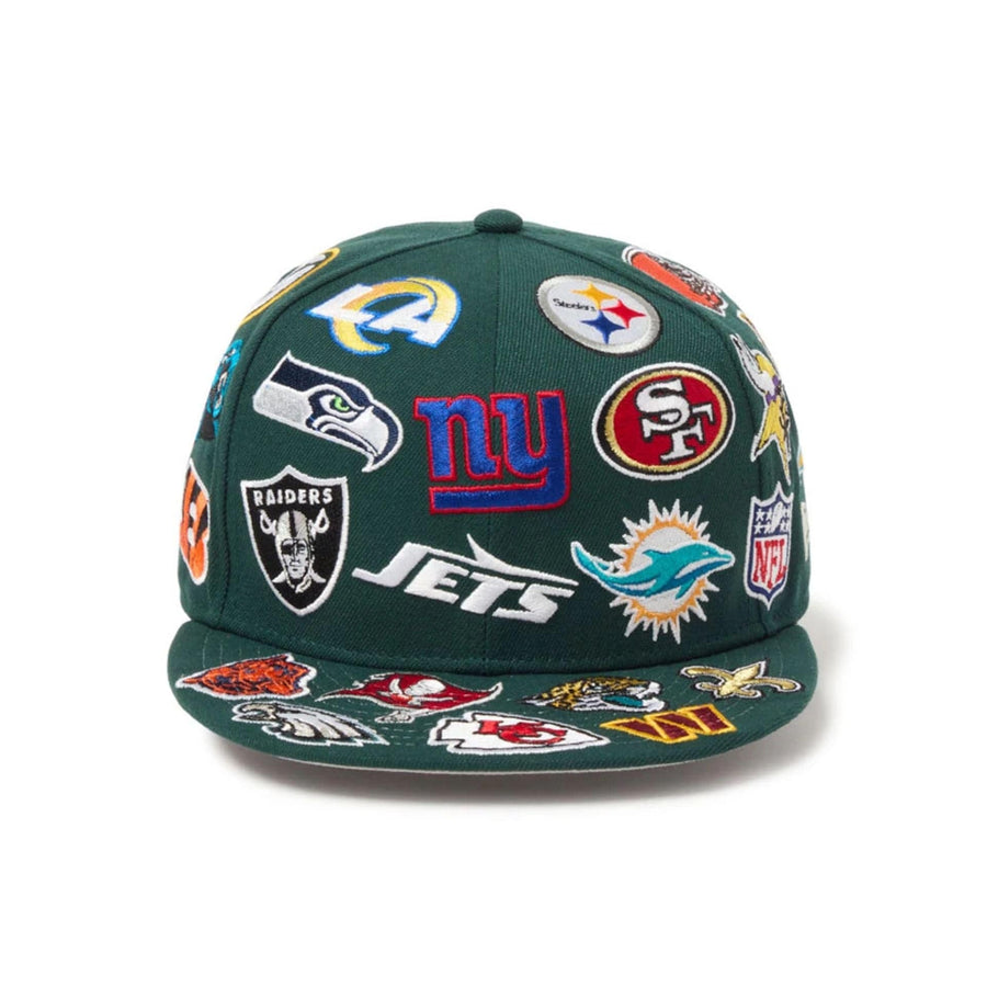 This is a NFL League All Over Dark Green 9FIFTY Snapback Adjustable Cap 2