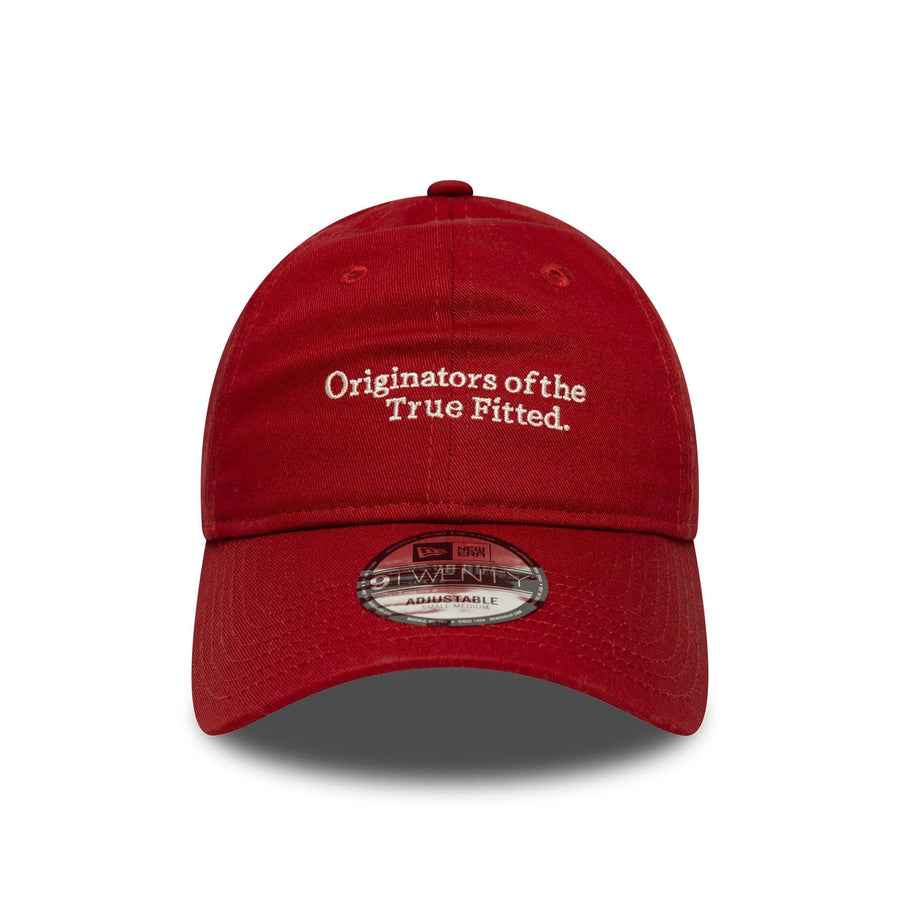 This is a New Era Spare Strap Red 9TWENTY Adjustable Cap 2