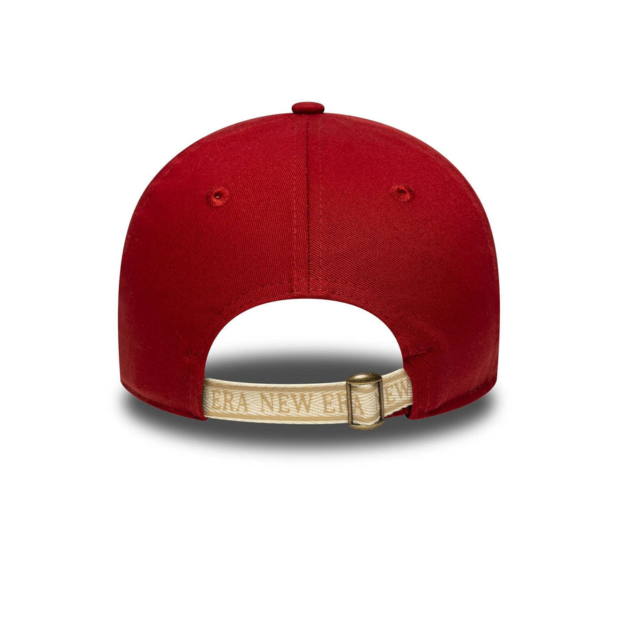 This is a New Era Spare Strap Red 9TWENTY Adjustable Cap 4
