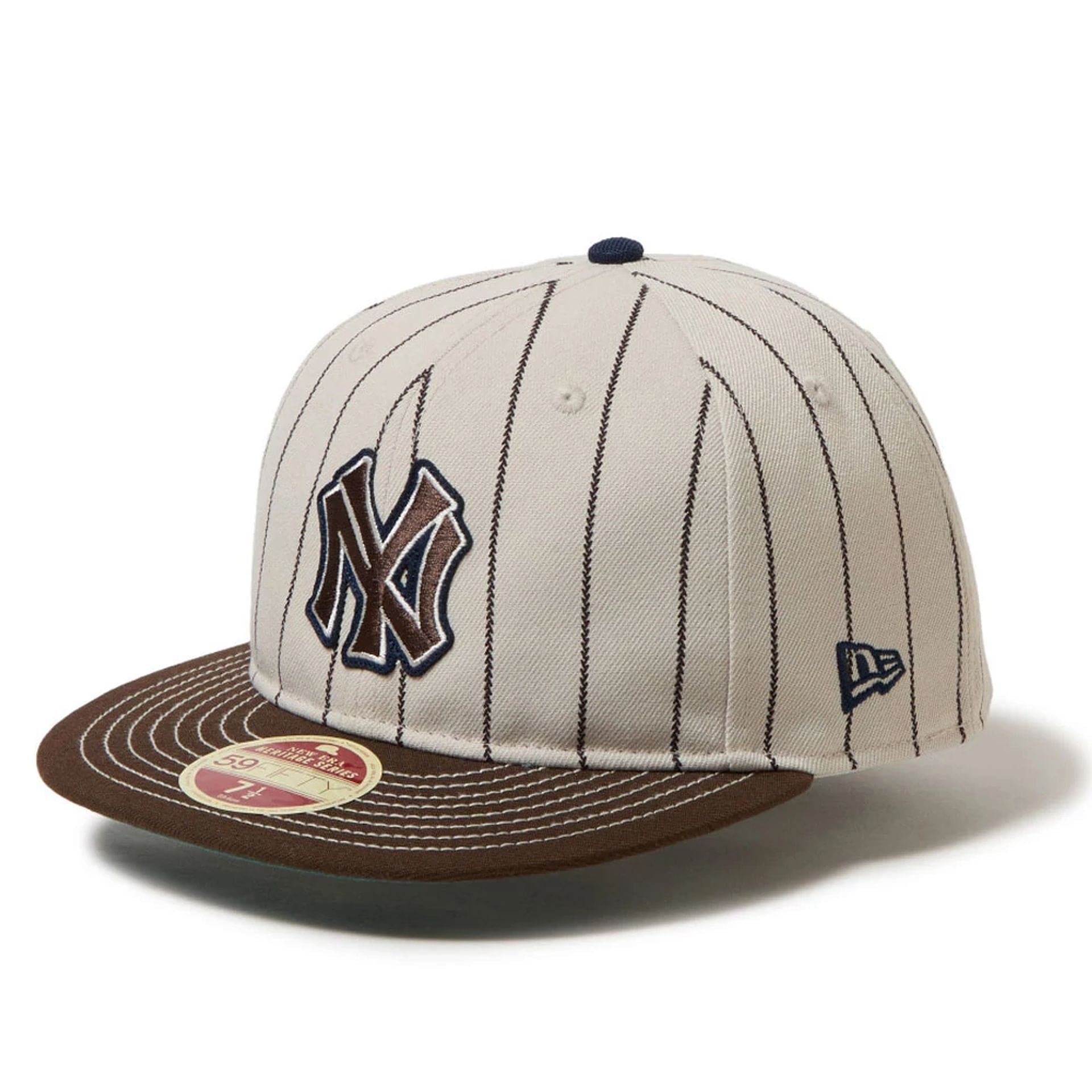 MLB Heritage Stripe New York Yankees Brown 59FIFTY Fitted Cap