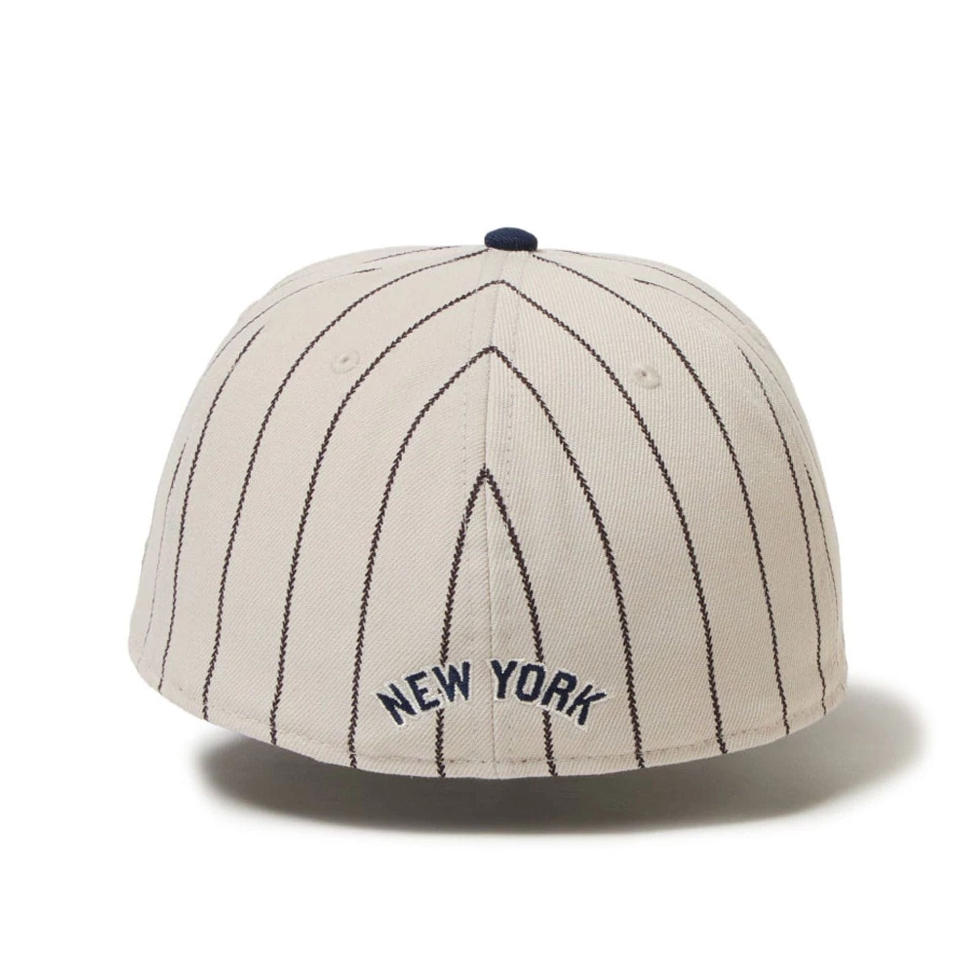 This is a New York Yankees MLB Heritage Stripe Brown 59FIFTY Fitted Cap 3