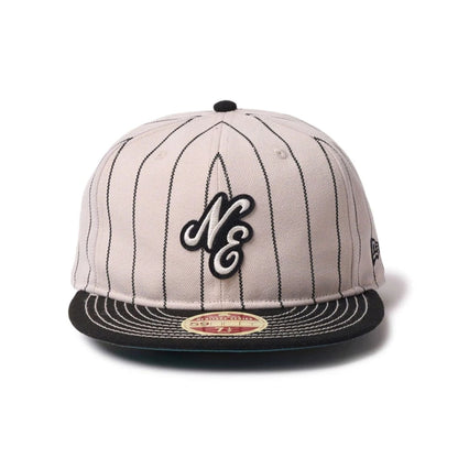 This is a New Era Heritage Stripe Black 59FIFTY Fitted Cap 2