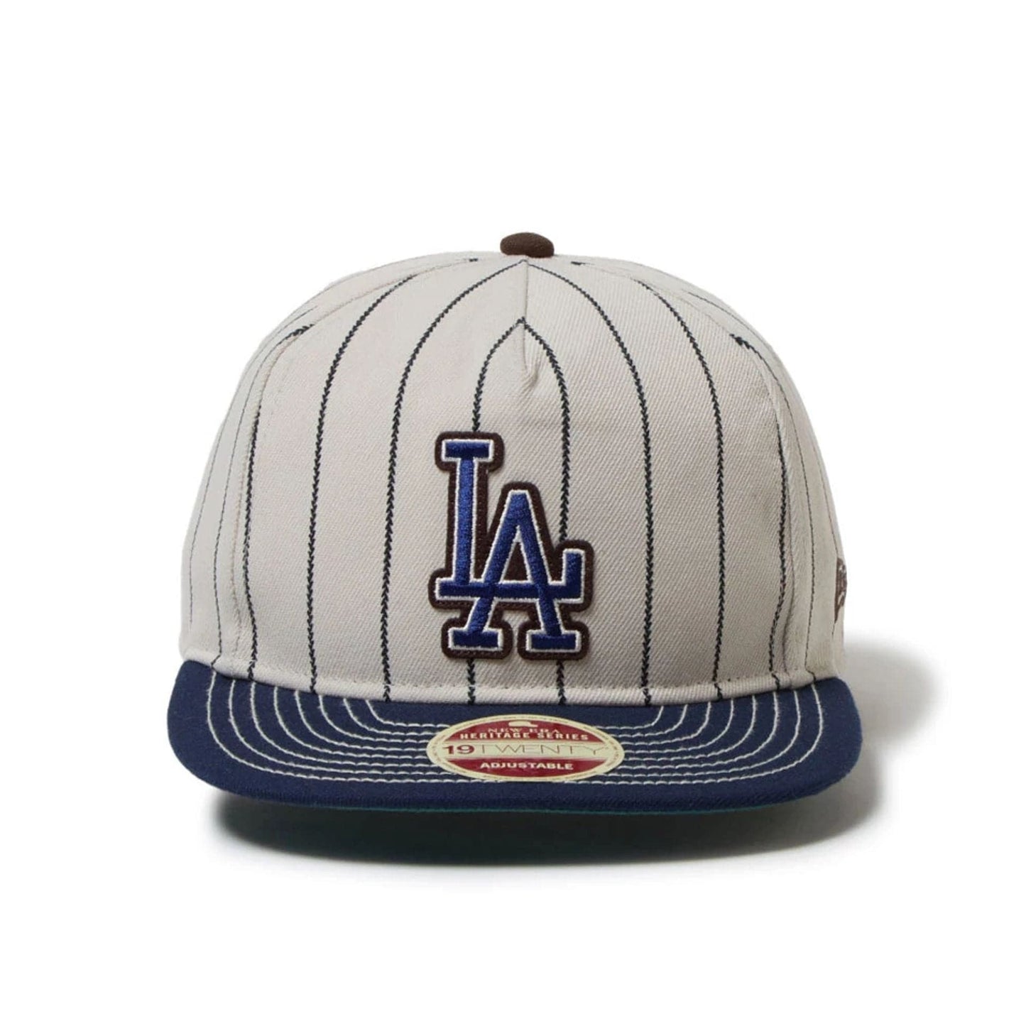 This is a LA Dodgers MLB Heritage Stripe Dark Blue 19TWENTY Adjustable Cap 2