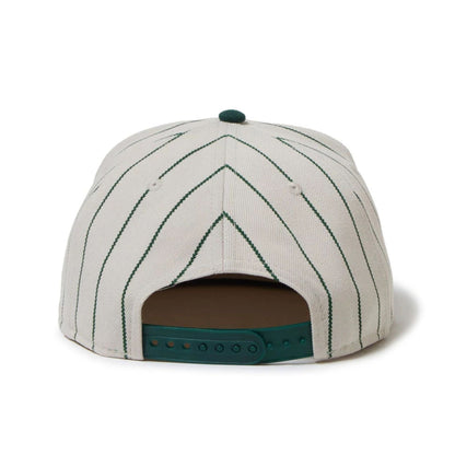 This is a New Era Heritage Stripe Dark Green 19TWENTY Adjustable Cap 3