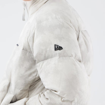 The Male model is wearing  New Era Outdoor Natural Down Jacket  5