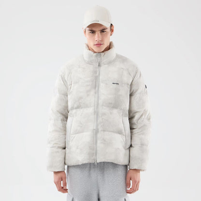 The Male model is wearing  New Era Outdoor Natural Down Jacket  1