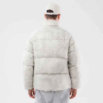 The Male model is wearing  New Era Outdoor Natural Down Jacket  2