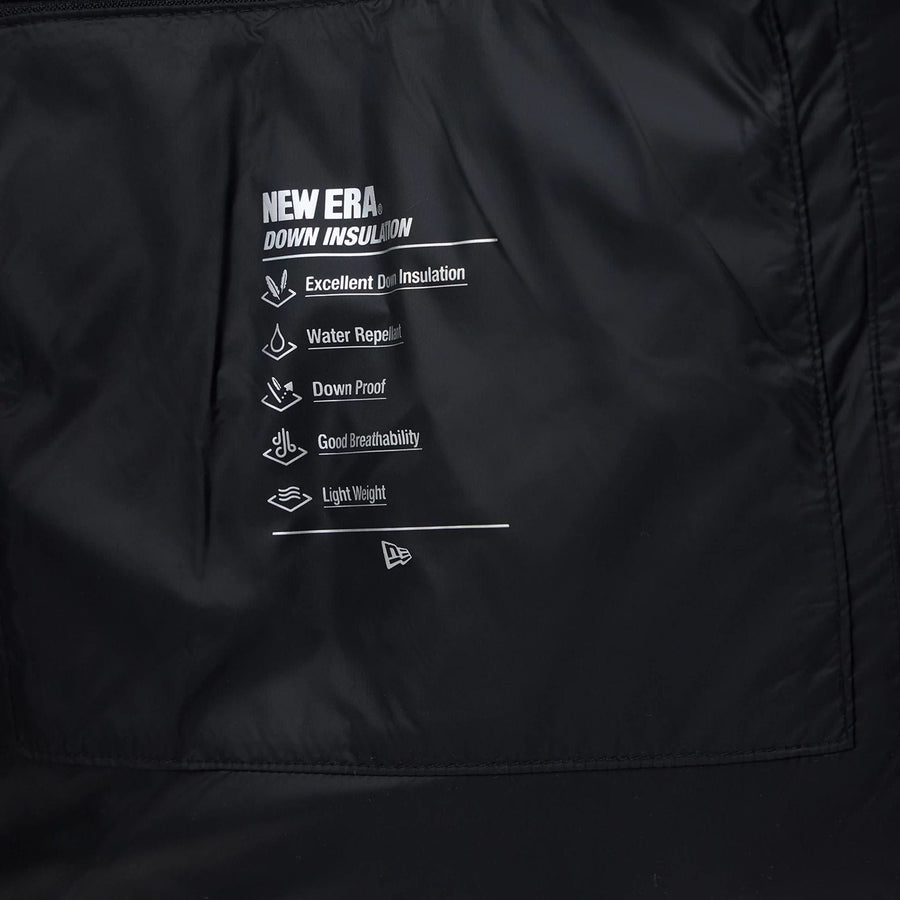 The Male model is wearing New York Yankees MLB Black Puffer Down Jacket  5